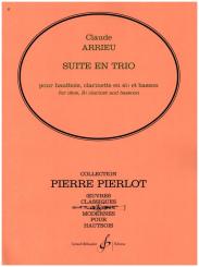 Arrieu, Claude: Suite en trio pour hautbois, clarinette et basson, partition et parties 
