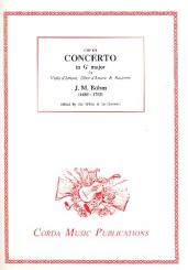 Böhm, Johann Michael: Konzert G-Dur für Viola d'amore, Oboe d'amore und Fagott (Bc ad lib), Stimmen 