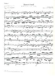 Bach, Johann Sebastian: Concerto d-Moll für Oboe, Streicher und Bc, Violine 1 