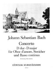 Bach, Johann Sebastian: Concerto D-Dur für Oboe d'amore, Streicher und Bc, für Oboe d'amore und Klavier 