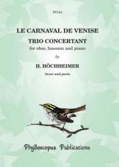 Höchheimer, H.: Le carnaval de Venise op.7 for oboe, bassoon and piano, parts 