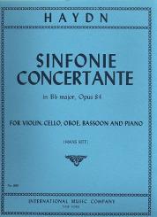 Haydn, Franz Joseph: Sinfonie Concertante in b flat major op.84 for violin, cello, oboe, bassoon and piano 