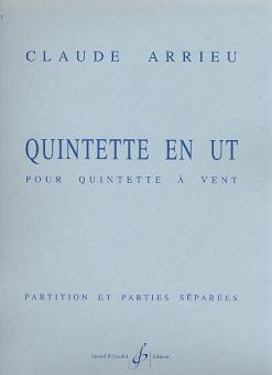 Arrieu, Claude: Quintette ut majeur pour flûte, hautbois, clarinette, cor et basson, partition et parties 