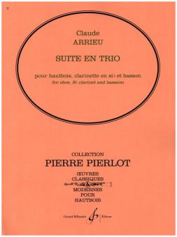 Arrieu, Claude: Suite en trio pour hautbois, clarinette et basson, partition et parties 