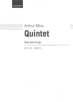 Bliss, Arthur: Quintet for oboe and strings, set of parts 