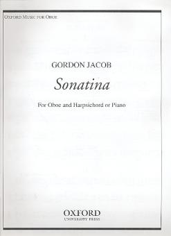 Jacob, Gordon Percival Septimus: Sonatina for oboe and harpsichord (piano) 