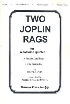 Joplin, Scott: 2 Joplin Rags for flute, oboe, clarinet, horn and bassoon, score and parts 