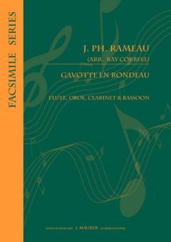 Rameau, Jean Philippe: Gavotte en Rondeau for flute, oboe, clarinet and bassoon, score and parts 