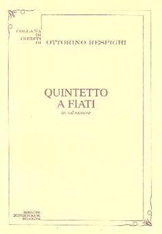 Respighi, Ottorino: Quintetto a fiati sol minore per flauto, clarinetto fagotto, oboe e corno, parti 